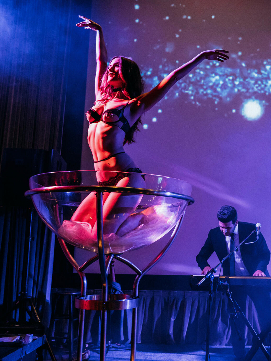 Wedding Reception Giant Champagne Glass Tonya Kay